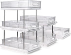 3-Tier under Sink Organizer – Pull-Out Storage for Kitchen & Bathroom – under Bathroom Sink Organizer, under Sink Organizer Storage, under Cabinet Storage Organizer
