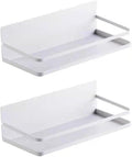 Magnetic Spice Rack | Refrigerator Magnetic Spice Rack, Magnetic Wall-Mounted Spice Rack (White 2 Pack)