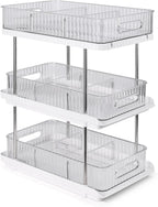 3-Tier under Sink Organizer – Pull-Out Storage for Kitchen & Bathroom – under Bathroom Sink Organizer, under Sink Organizer Storage, under Cabinet Storage Organizer