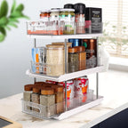 3-Tier under Sink Organizer – Pull-Out Storage for Kitchen & Bathroom – under Bathroom Sink Organizer, under Sink Organizer Storage, under Cabinet Storage Organizer