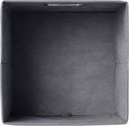 Collapsible Cube Storage Bins, Space-Saving, Organizing Fabric Bins with Handles, 10.5 X 10.5 X 11 Inches, Light Grey, 6-Pack