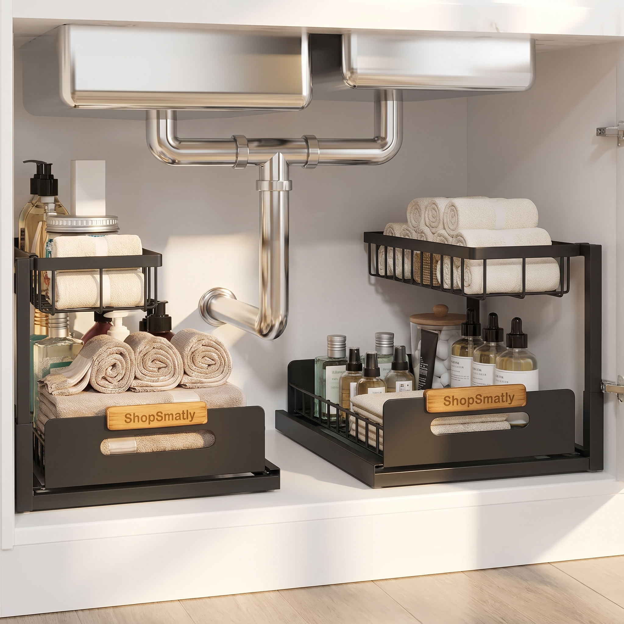 Alcove Home Under Sink Organizer 2-Pack Multi-Use lifestyle photo