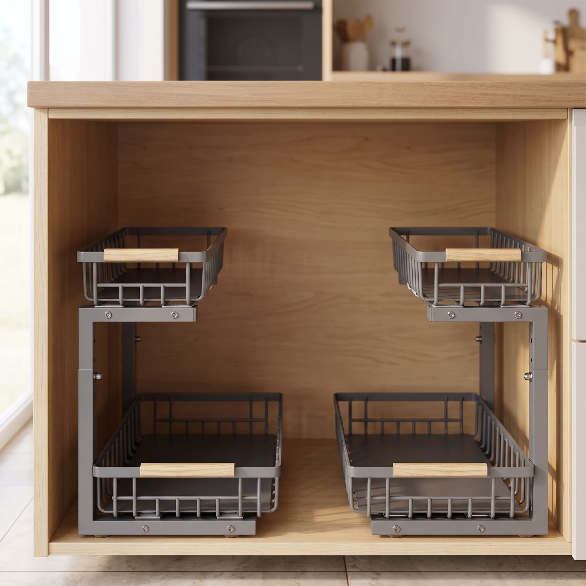 Alcove Home Under Sink Organizer Storage Family Pack lifestyle photo