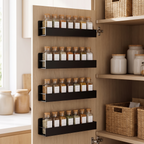 Alcove Home Black Spice Rack Wall Mount lifestyle photo
