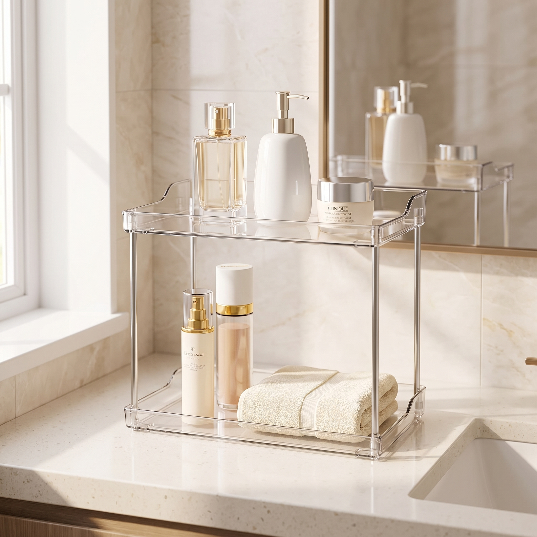 Alcove Home Tiered Vanity Storage Tray lifestyle photo