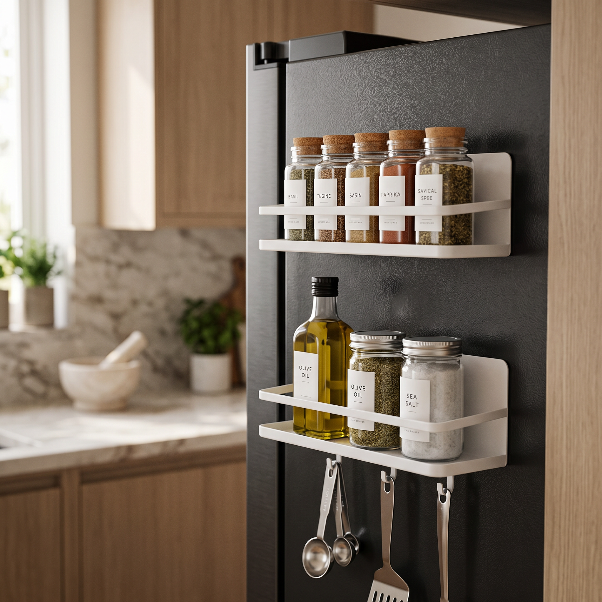 Alcove Home Magnetic Wall-Mount Spice Rack lifestyle photo