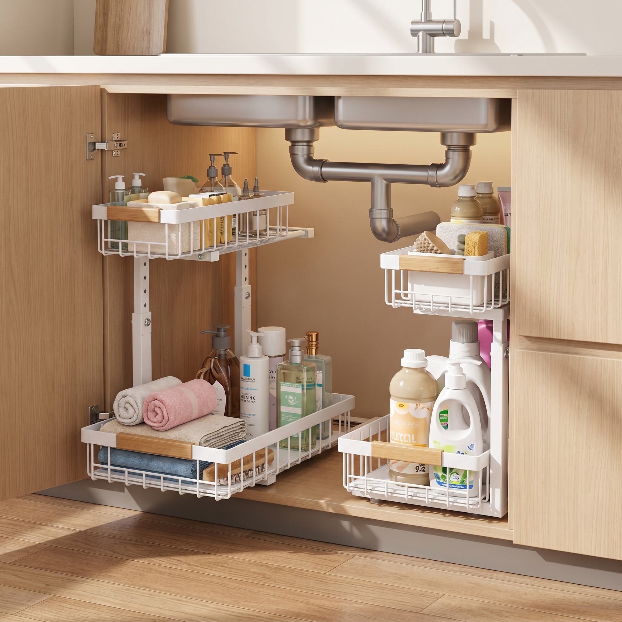 Alcove Home Under Sink Organizer Trio lifestyle photo