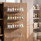 Alcove Home Clear Spice Rack Wall Mount lifestyle photo