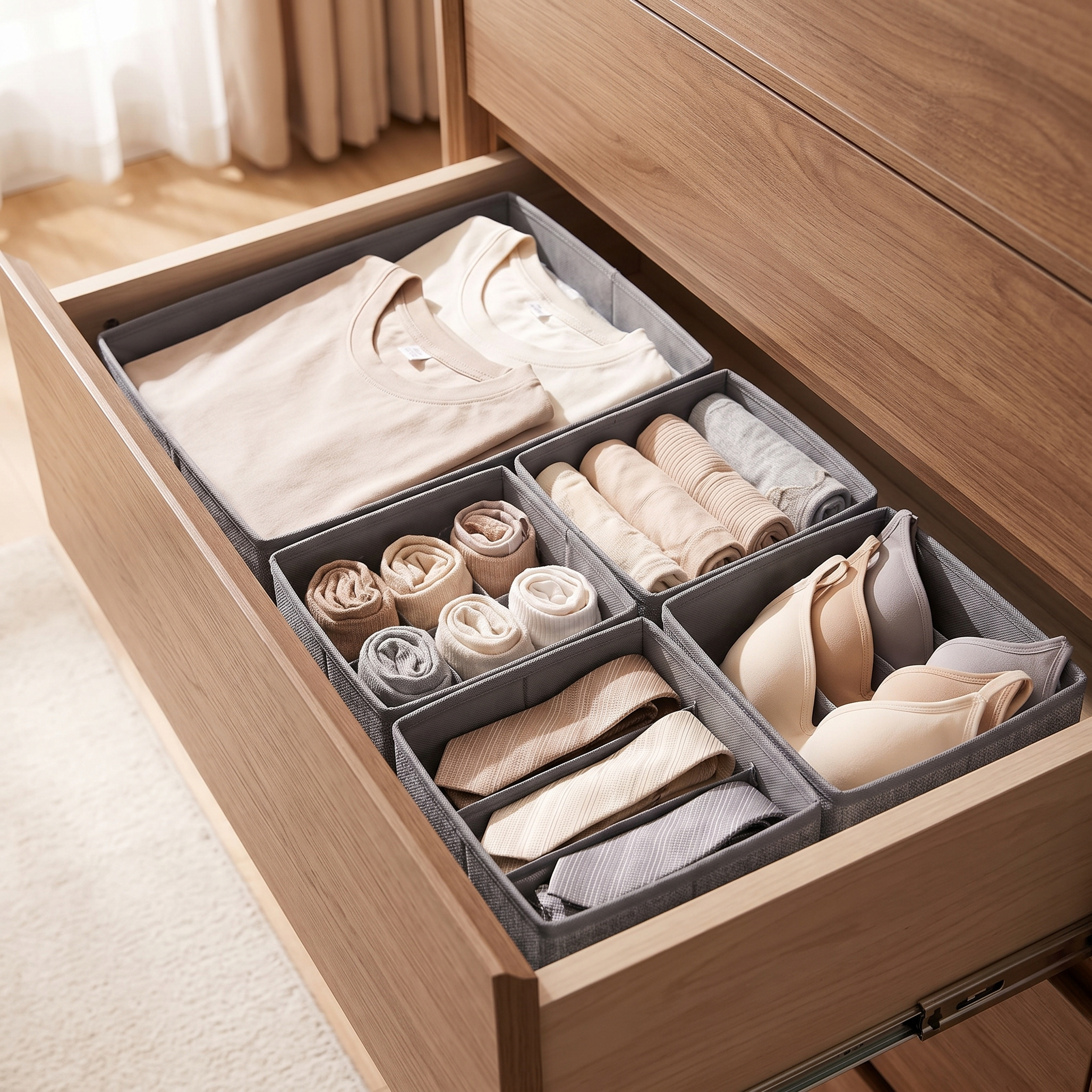 Alcove Home Foldable Underwear Drawer Organizer lifestyle photo