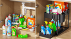 Before and after: 2-Tier Sliding Cabinet Basket Organizer